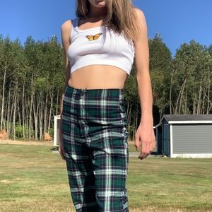 Brandy Melville Butterfly crop top